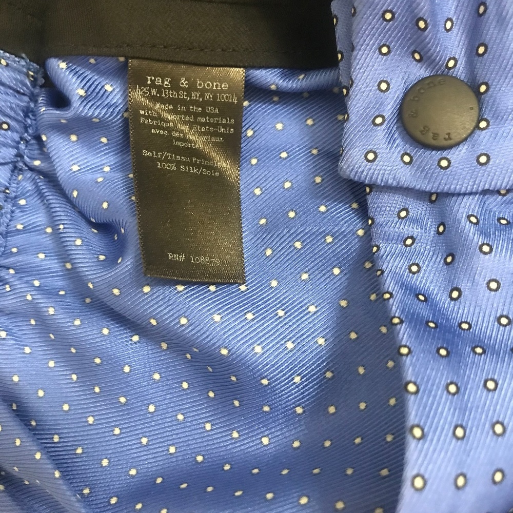 Rag & Bone 100% Silk Shorts - Picture 5 of 8